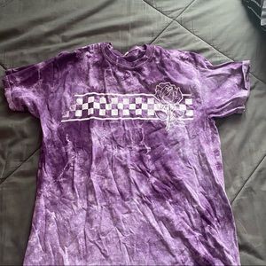 tie-dye purple tee